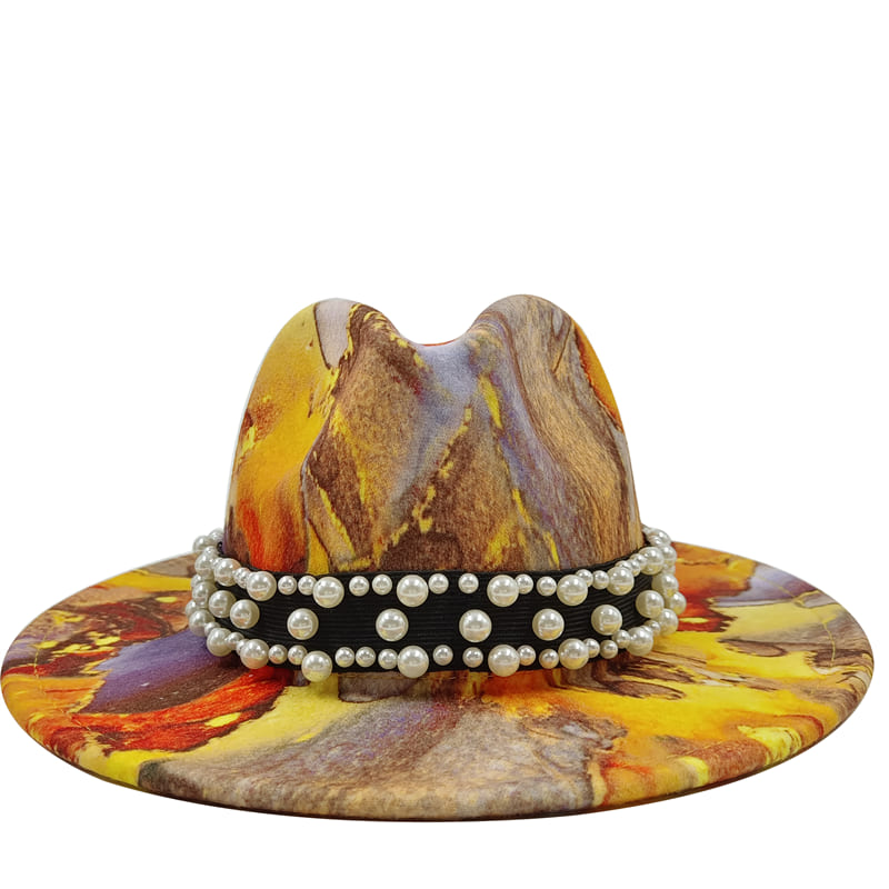 Psychedelic Abstract Fedora Hat