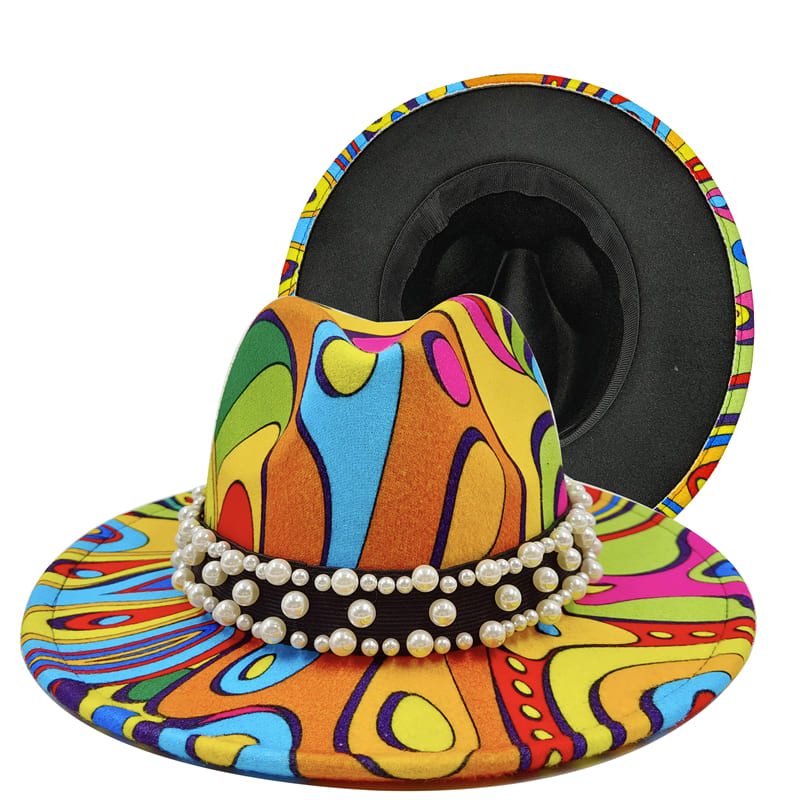 Psychedelic Abstract Fedora Hat