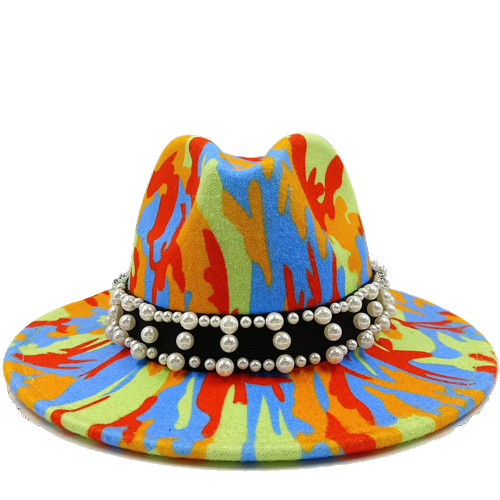 Psychedelic Abstract Fedora Hat