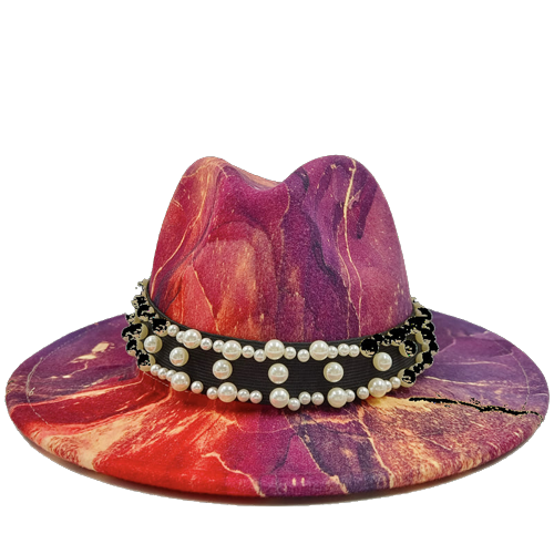 Psychedelic Abstract Fedora Hat