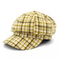 newsie-bakerboy-paperboy-cabbie-hat-plaid-cotton-vintage