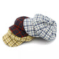 newsie-bakerboy-paperboy-cabbie-hat-plaid-cotton-vintage