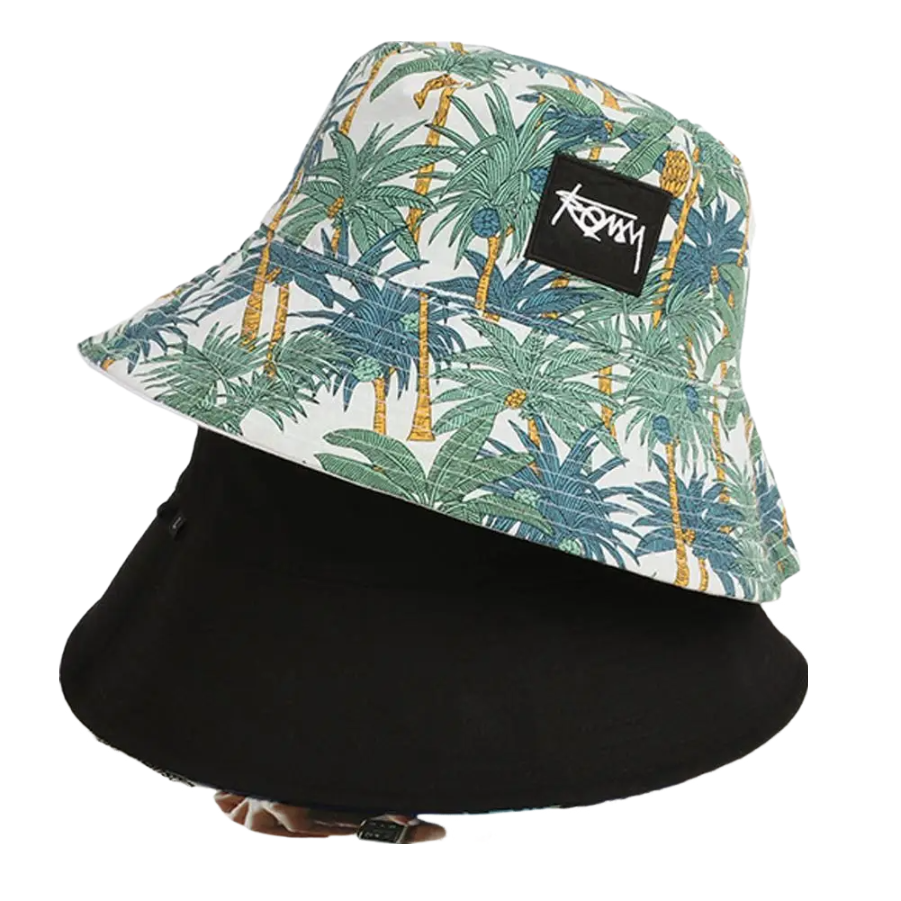 fisherman-hat-leaves-summer-vintage