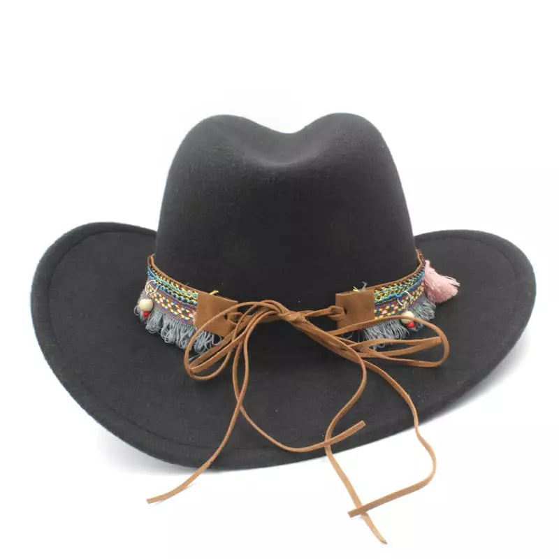 western-hat-tribal-belt-native-vintage