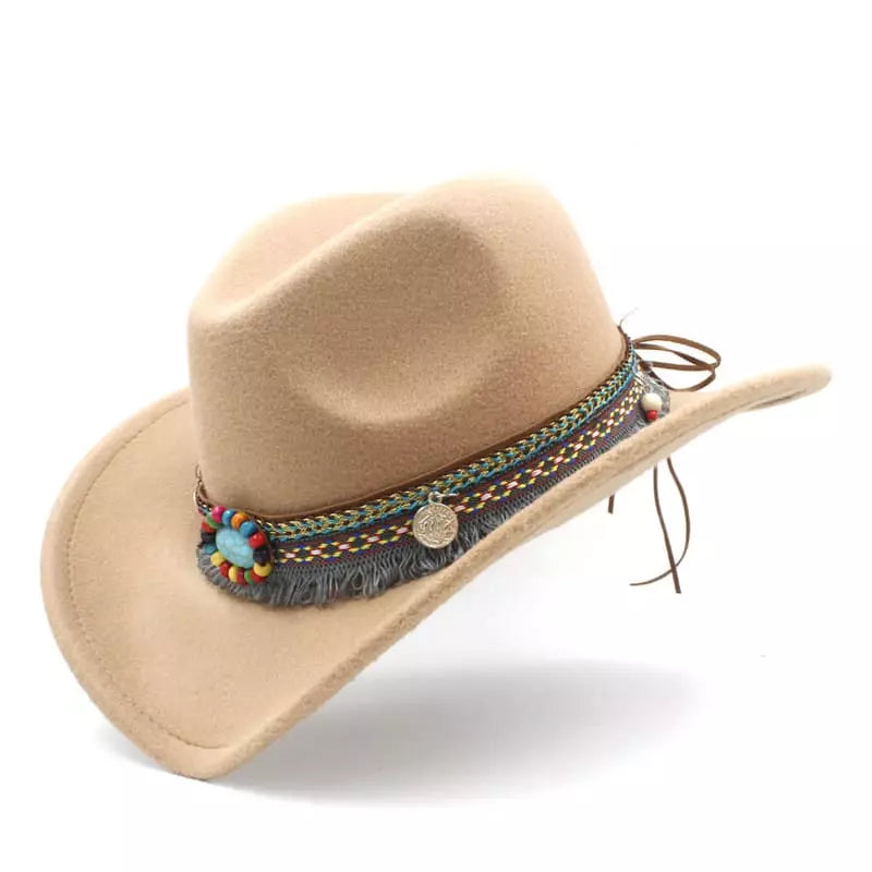 western-hat-tribal-belt-native-vintage