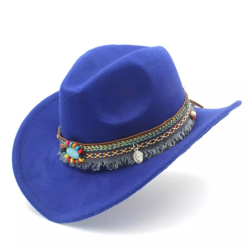 western-hat-tribal-belt-native-vintage