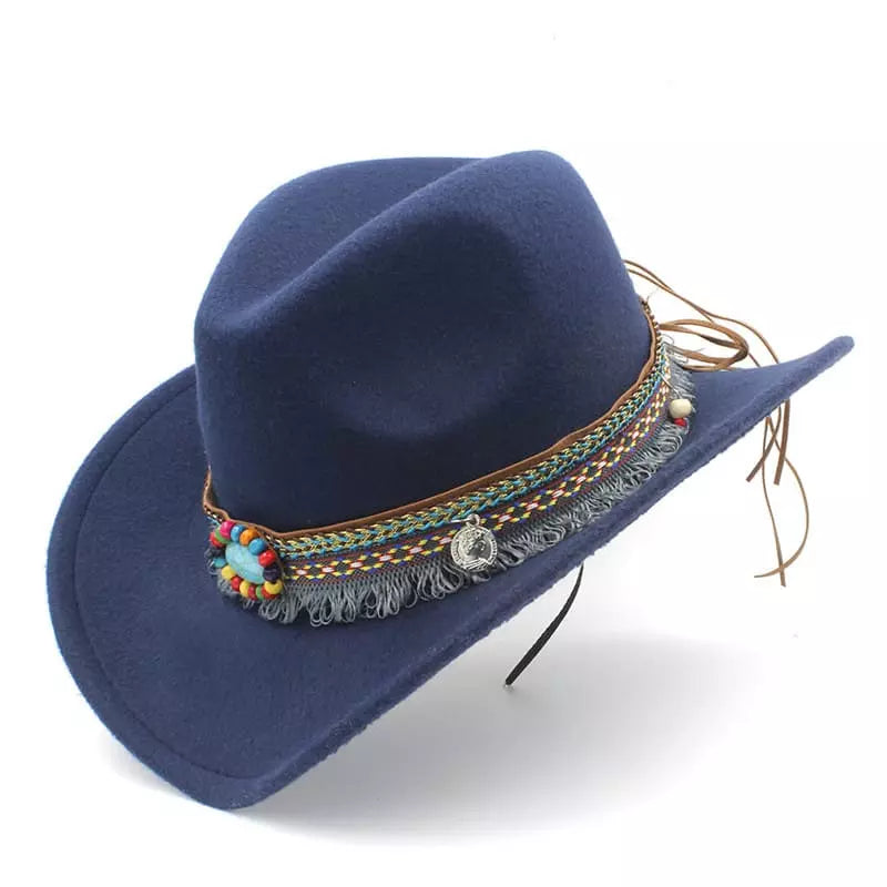 western-hat-tribal-belt-native-vintage