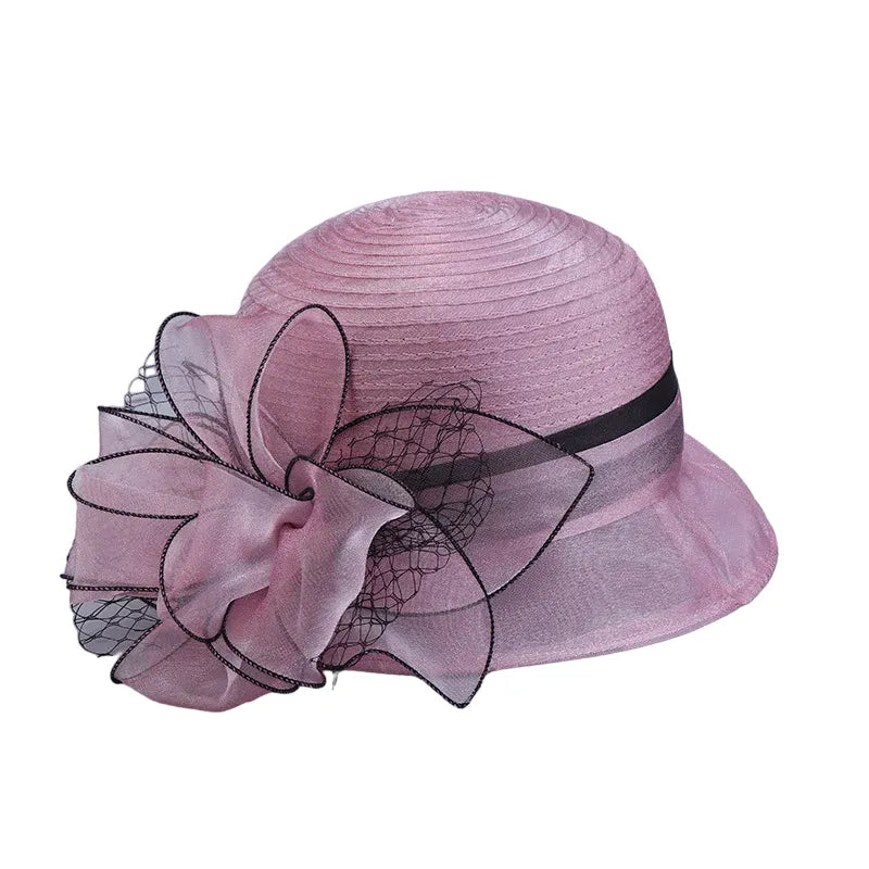 church-hat-floral-breathable-vintage