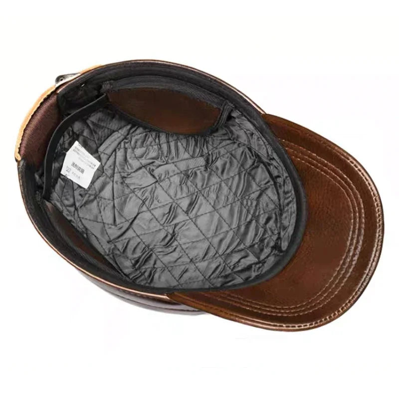 Wilfred Genuine Leather Army Cap