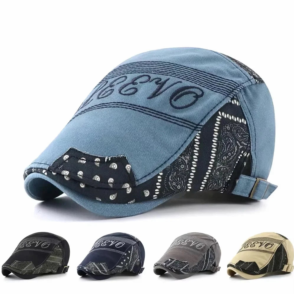 Sleevo Ethnic Patchwork Flat Cap