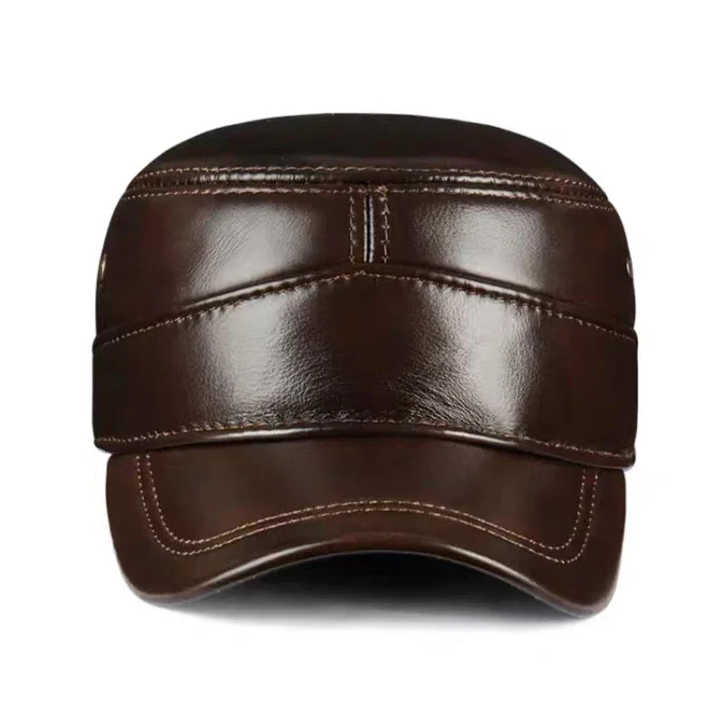 Wilfred Genuine Leather Army Cap