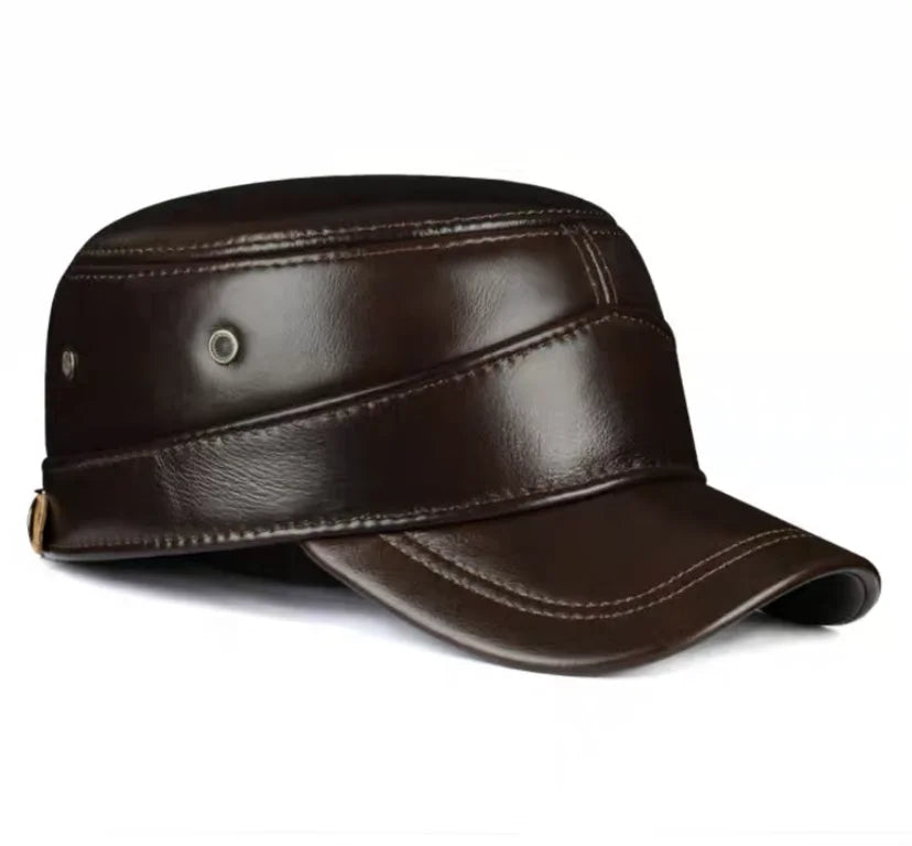 Wilfred Genuine Leather Army Cap