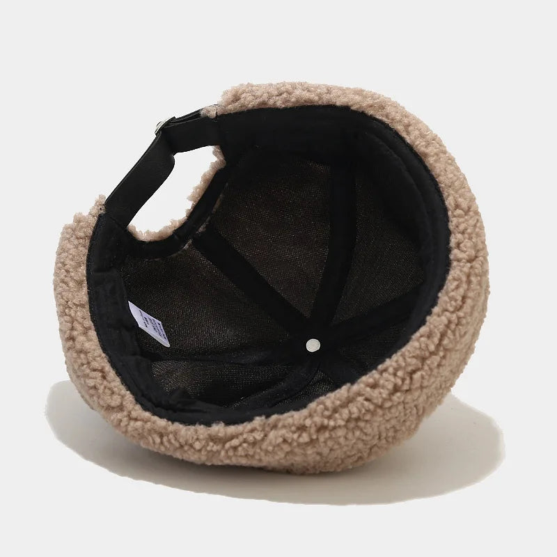 Winter Plain Fur Docker Cap