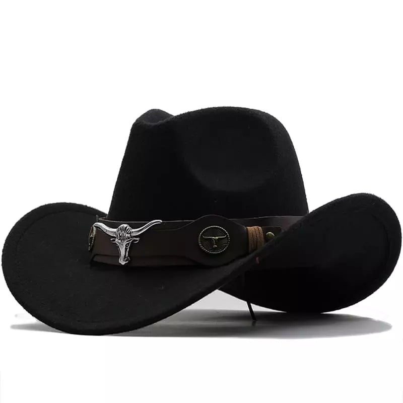 western-hat-leather-belt-metalic-vintage