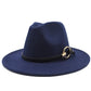 Silver Ring Cotton Fedora Hat