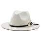 Silver Ring Cotton Fedora Hat