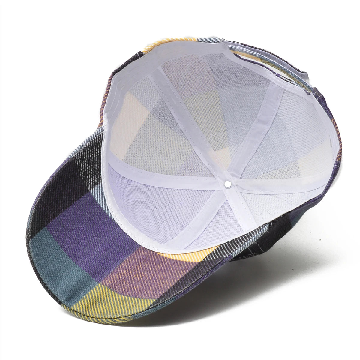 tartan-classic-hat-retro-vintage-summer-breathable-sunscreen