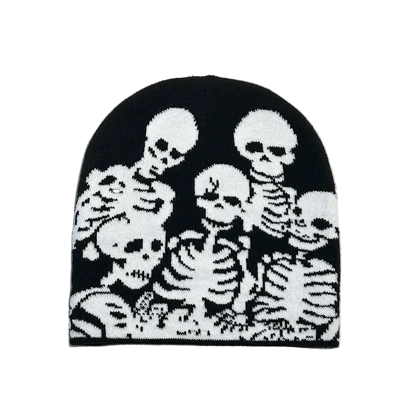 men-women-vintage-retro-spooky-bone-graphic-warm-hat