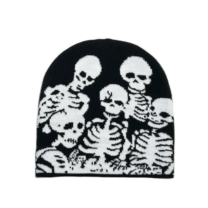 men-women-vintage-retro-spooky-bone-graphic-warm-hat