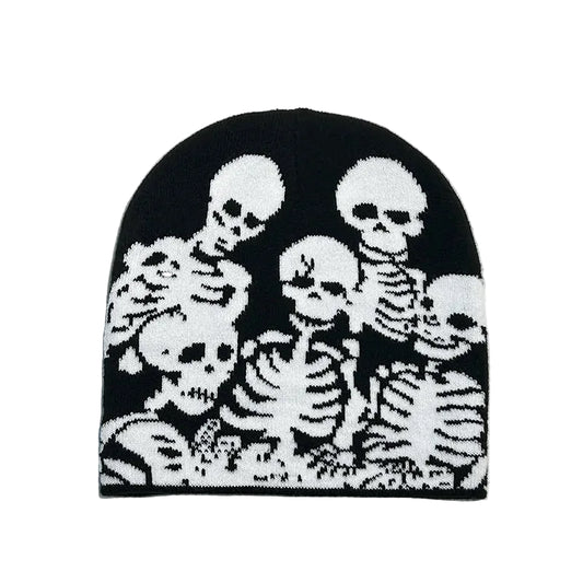 men-women-vintage-retro-spooky-bone-graphic-warm-hat