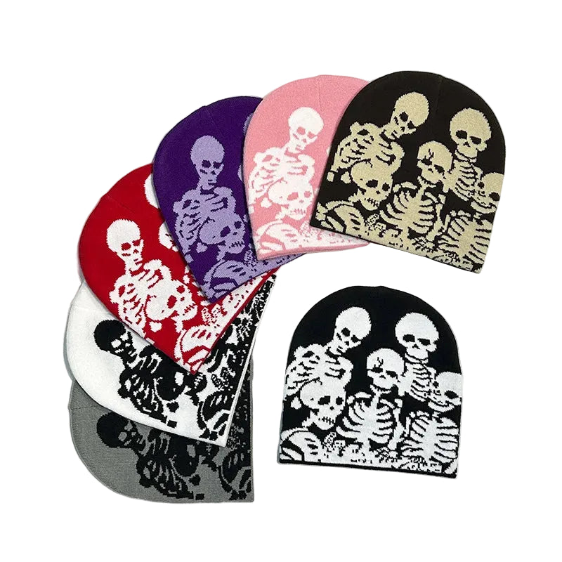 men-women-vintage-retro-spooky-bone-graphic-warm-hat