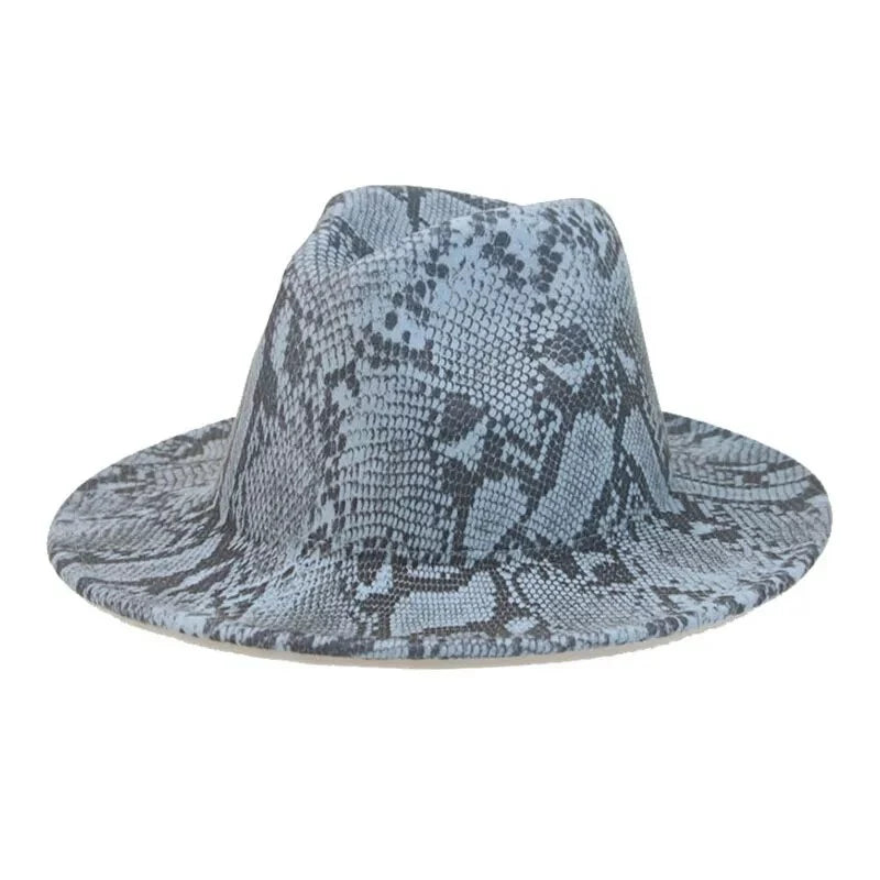 Snake Skin Fedora Hat