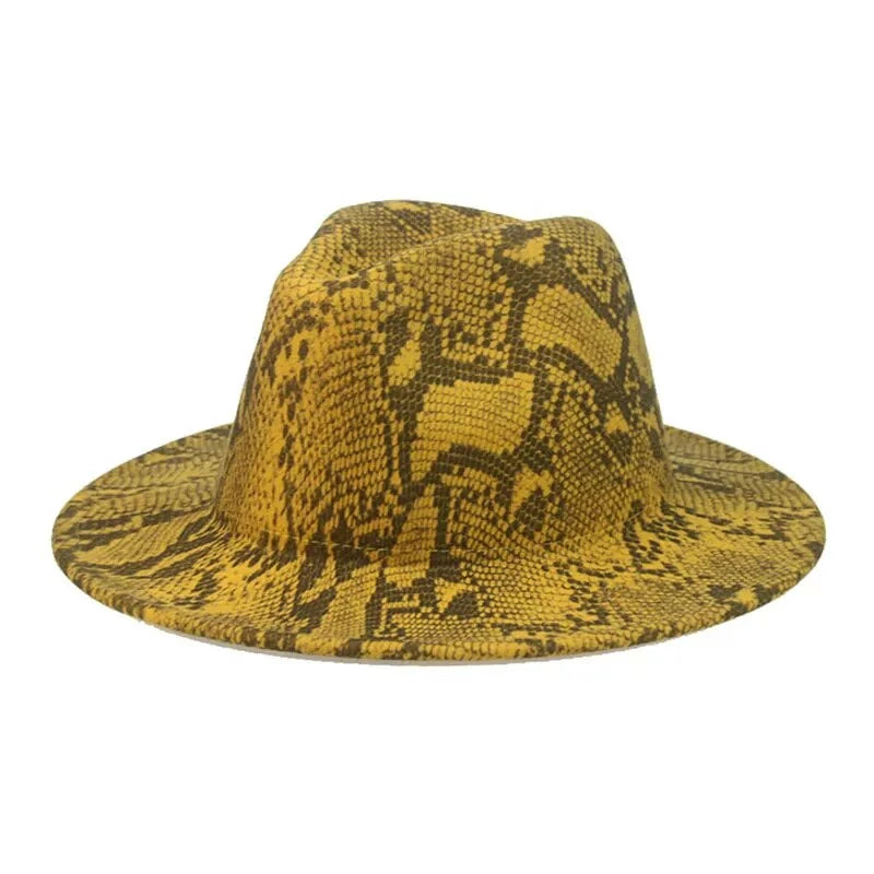 Snake Skin Fedora Hat