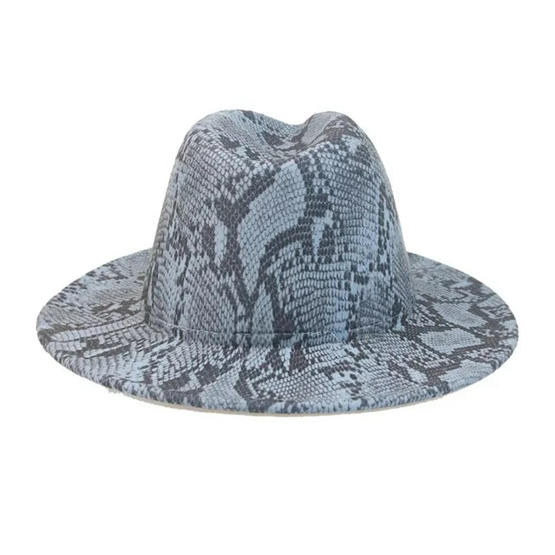 Snake Skin Fedora Hat