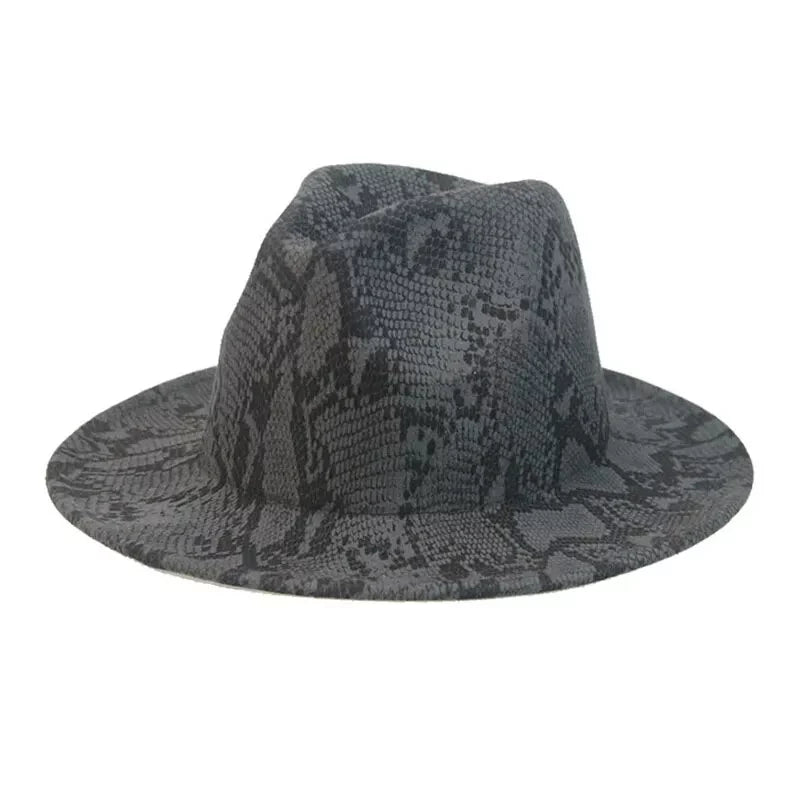 Snake Skin Fedora Hat