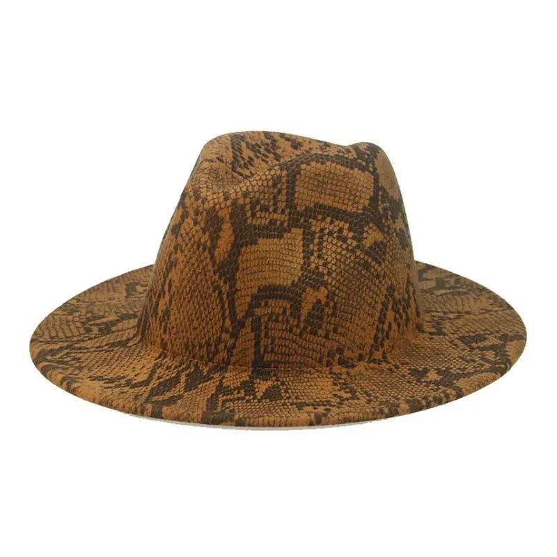 Snake Skin Fedora Hat