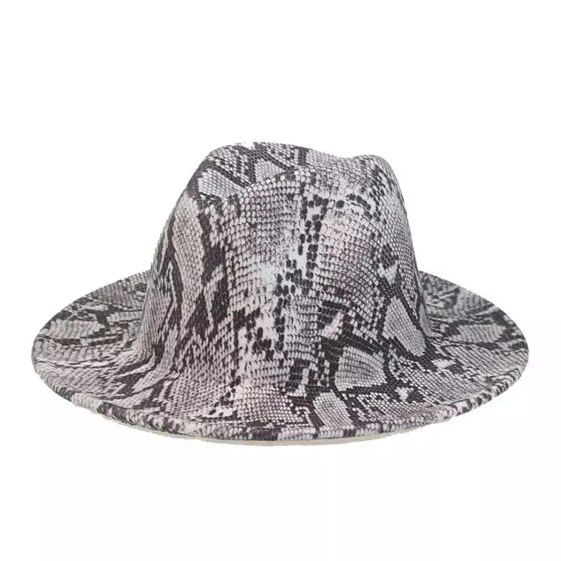 Snake Skin Fedora Hat