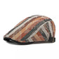 Snyder Cotton Striped Flat Cap