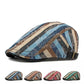 Snyder Cotton Striped Flat Cap