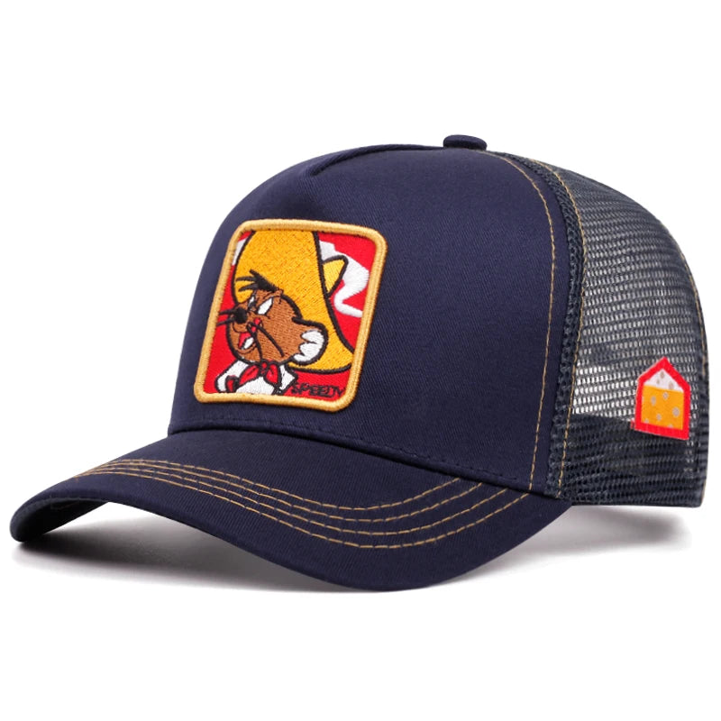 men-women-mesh-summer-vintage-cartoon-hat-snapback-baseball-hat