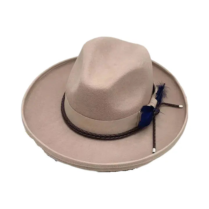 Steinbeck Feather Wool Fedora Hat