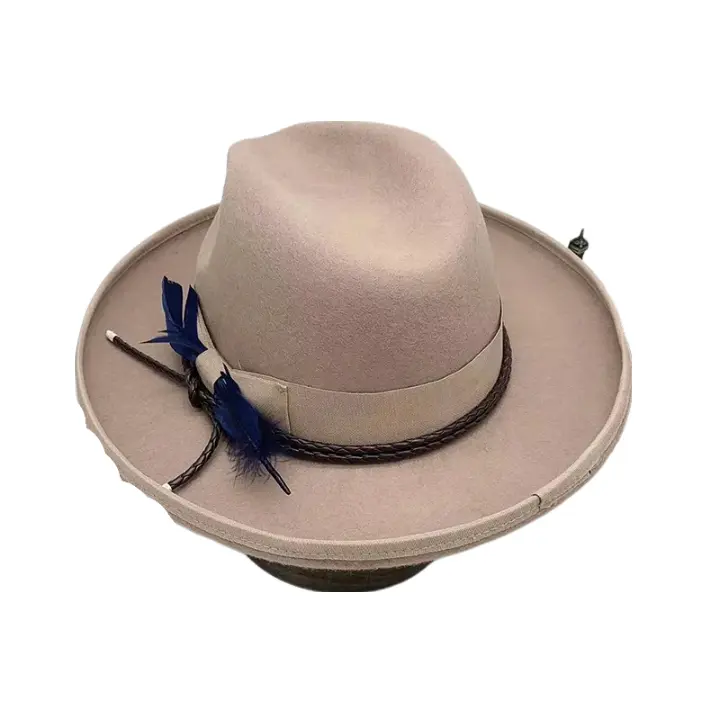 Steinbeck Feather Wool Fedora Hat