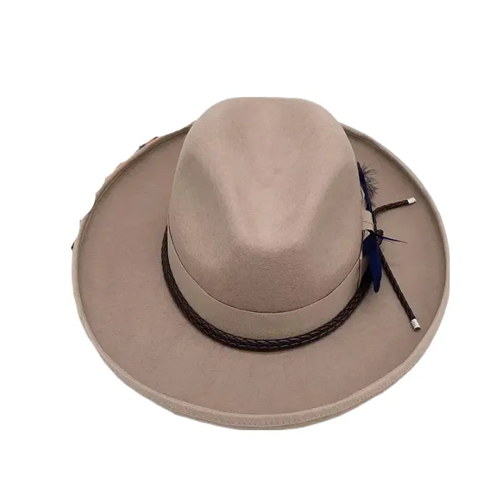 Steinbeck Feather Wool Fedora Hat