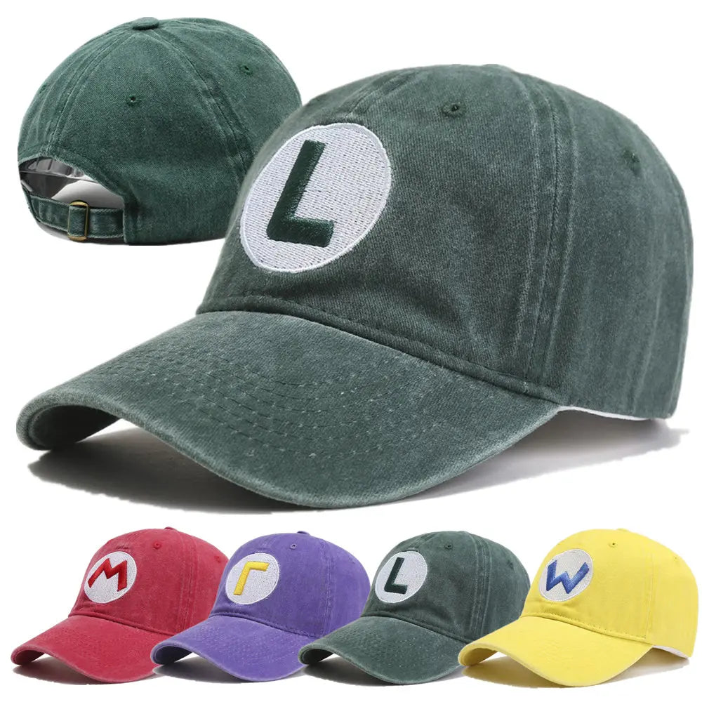 video-game-wario-luigi-peach-yoshi-men-women-cotton-summer-retro-hat