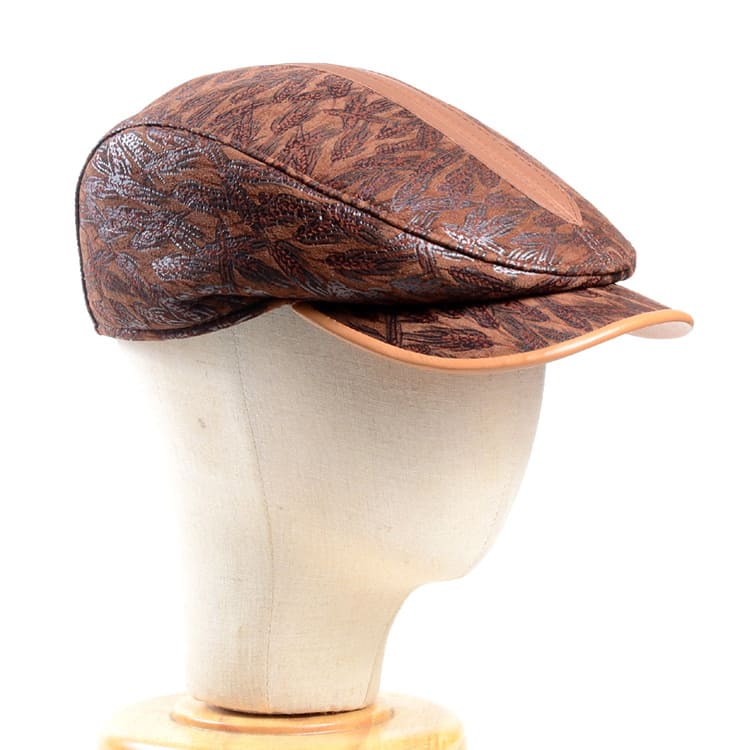 Sutton Genuine Leather Flat Cap