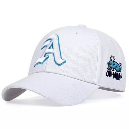 The A Whale Plain Baseball Cap