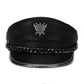 men-emblem-chain-detailed-structured-military-hat