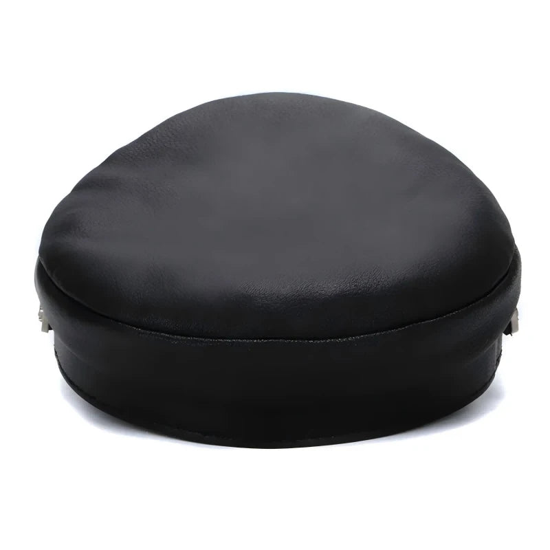 men-emblem-chain-detailed-structured-military-hat