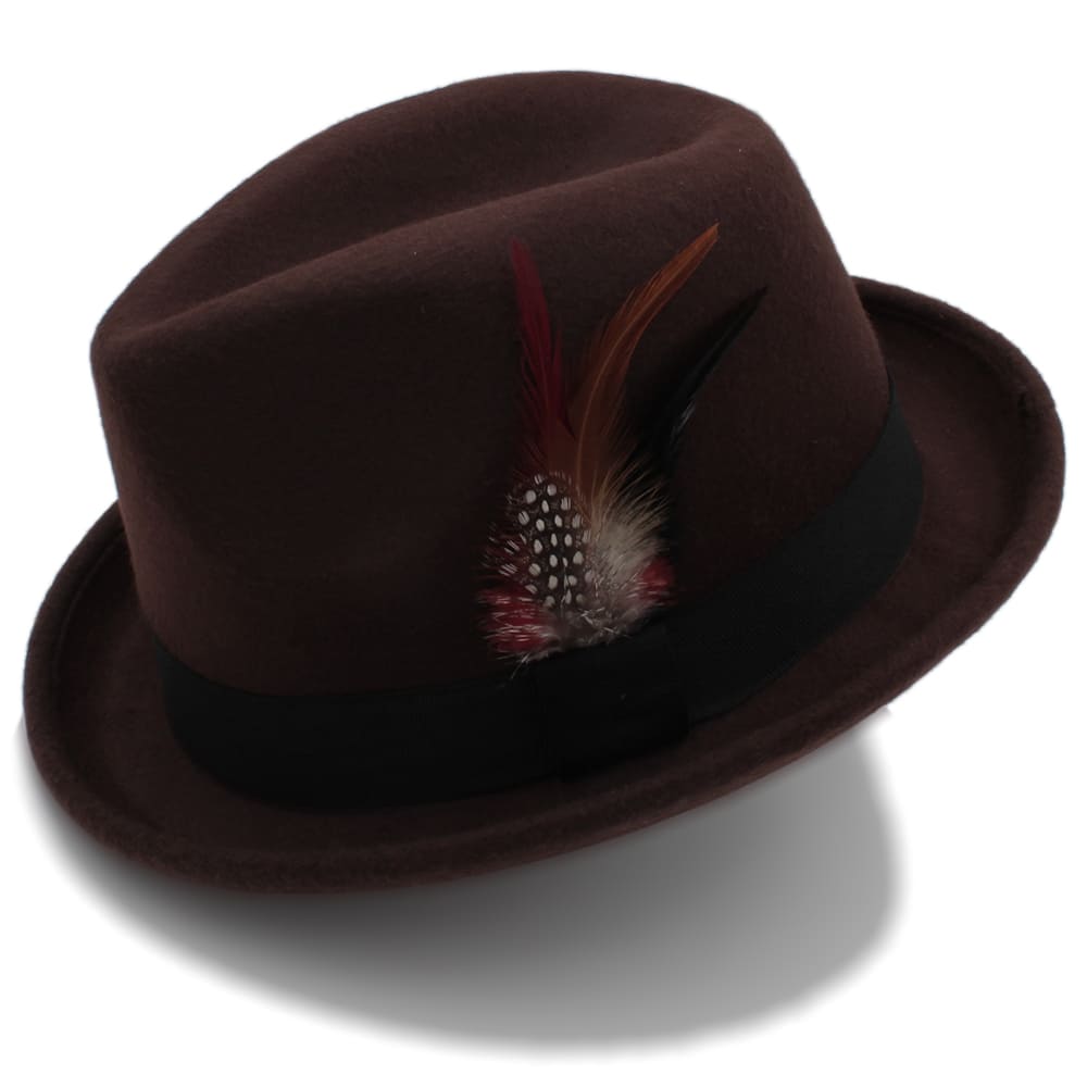 Thoreau Feathers Wool Trilby Hat