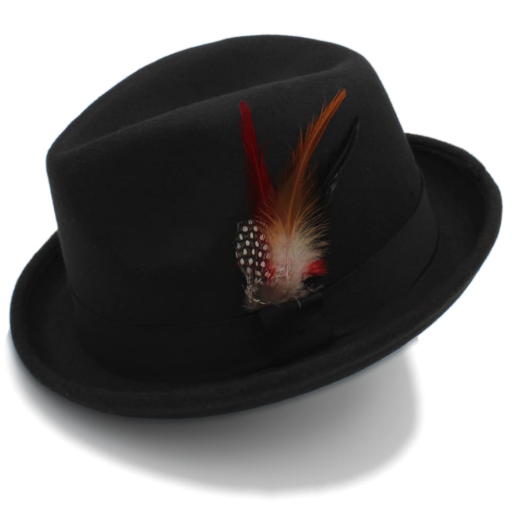 Thoreau Feathers Wool Trilby Hat