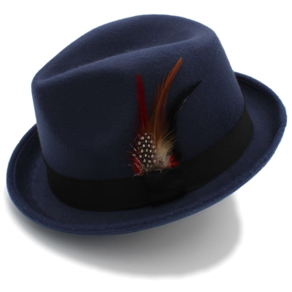 Thoreau Feathers Wool Trilby Hat