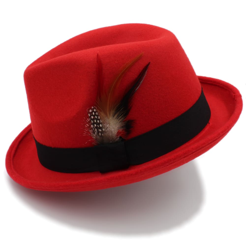 Thoreau Feathers Wool Trilby Hat