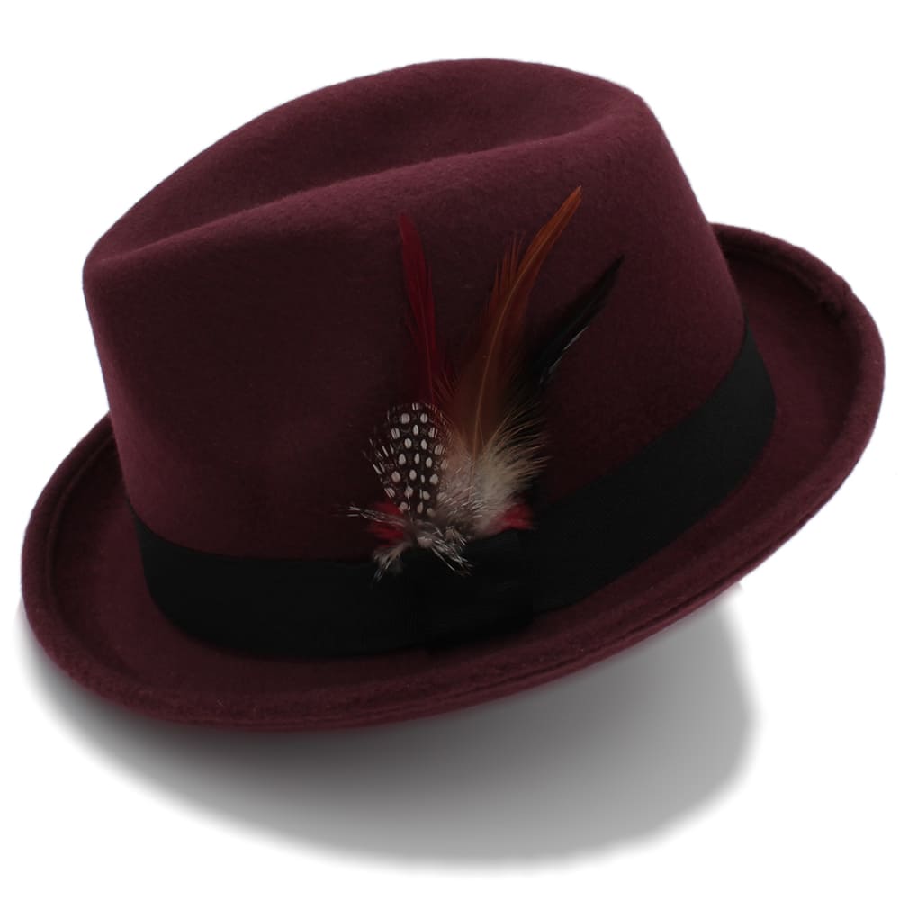 Thoreau Feathers Wool Trilby Hat