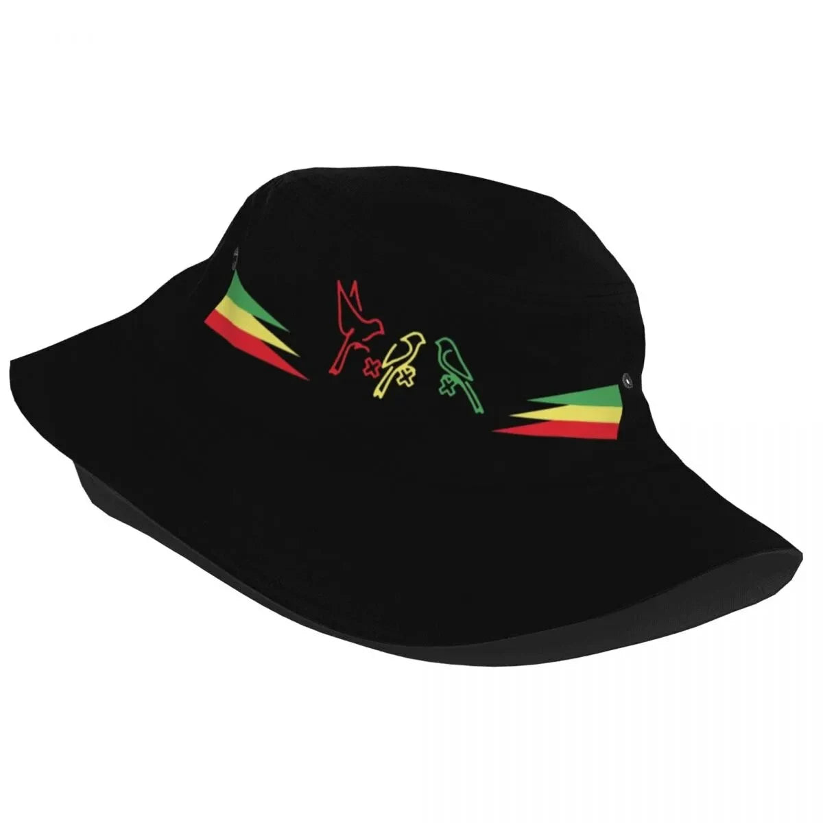 Three Little Birds Black Bucket Hat