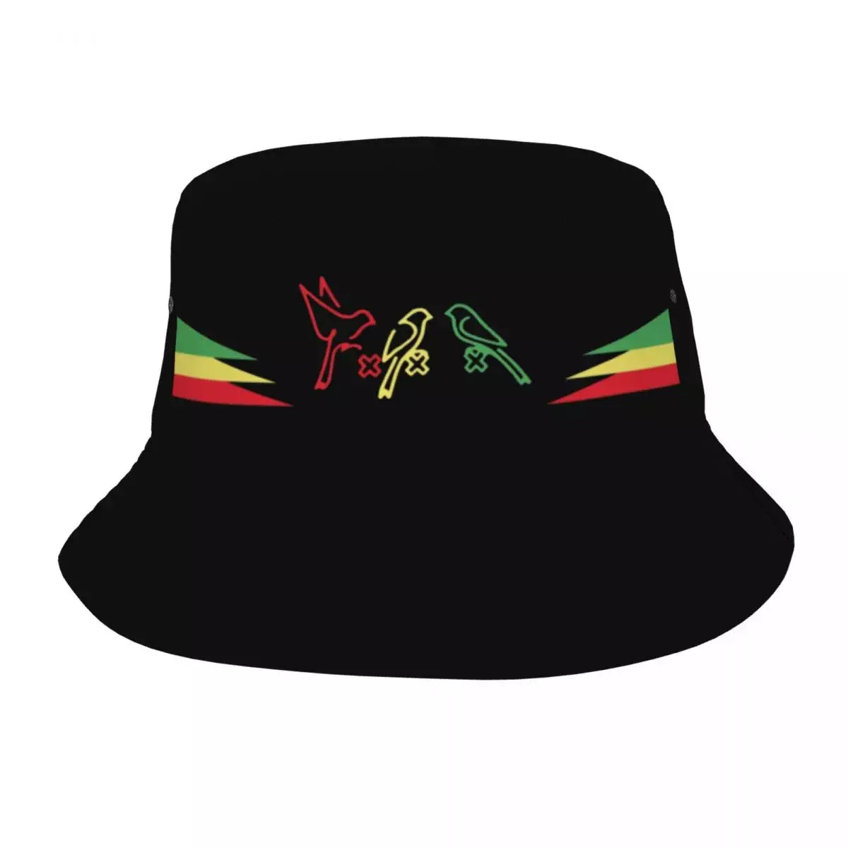 Three Little Birds Black Bucket Hat