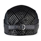 Tiger Plaid Genuine Leather Duckbill Cap